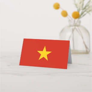 Vietnam flag place card