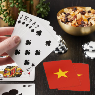 Vietnam flag playing cards