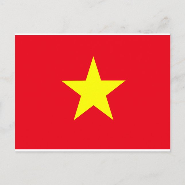Vietnam Flag Postcard (Front)
