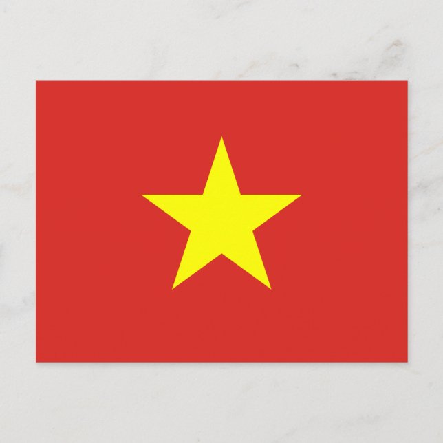 Vietnam Flag Postcard (Front)