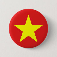 Vietnam Flag Round Button