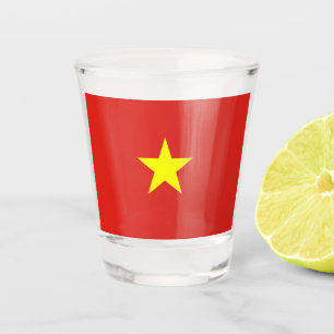 Vietnam Flag Shot Glass