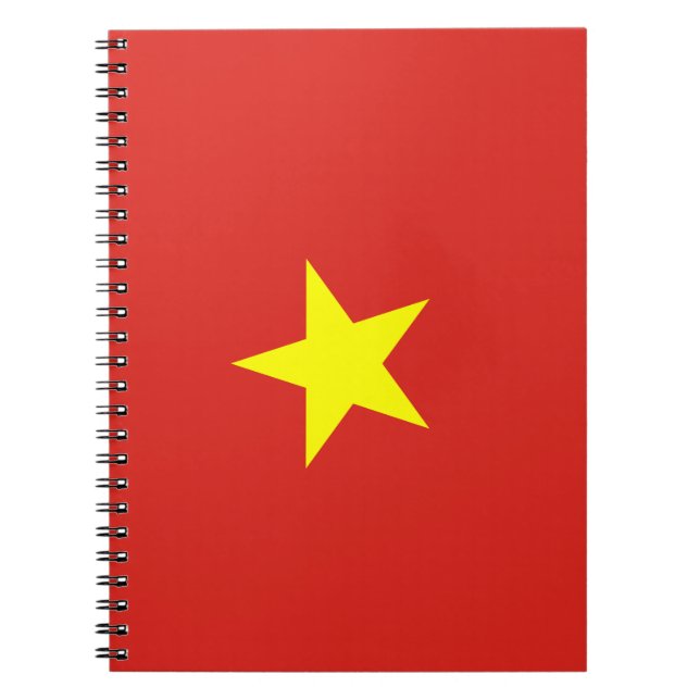 Vietnam flag spiral notebook (Front)