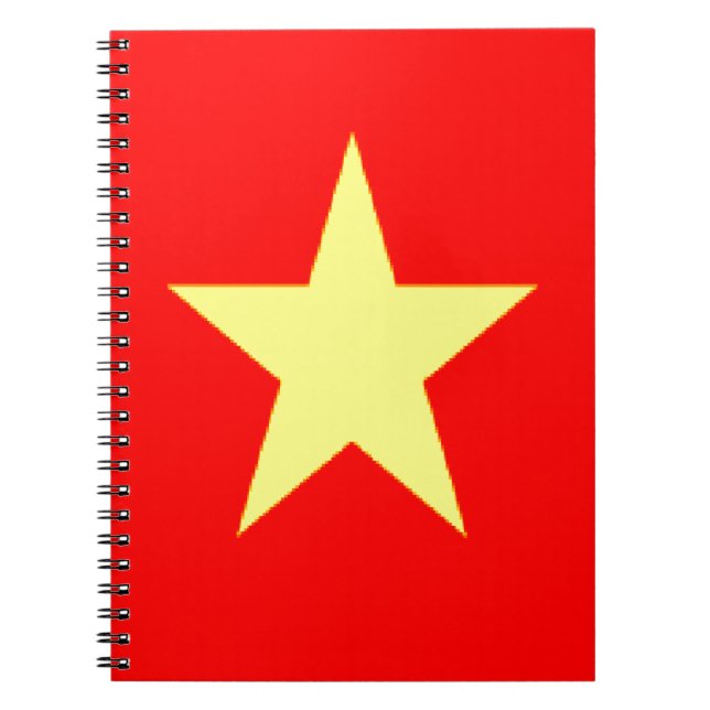 vietnam flag spiral notebook (Front)