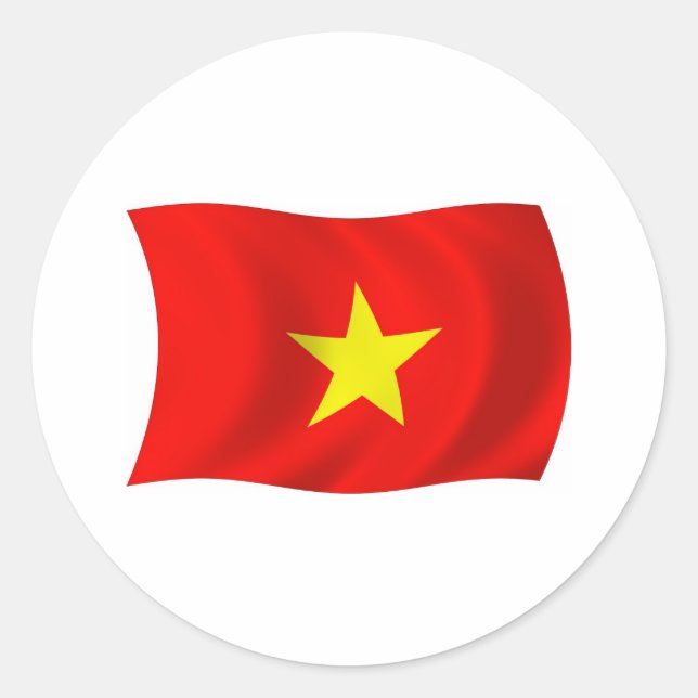 Vietnam Flag Sticker (Front)