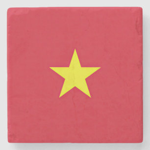 Vietnam flag stone coaster