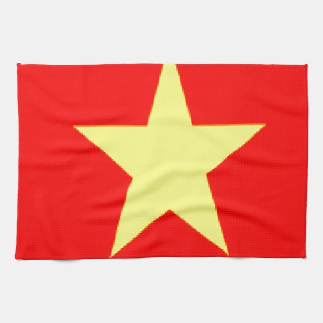 vietnam flag tea towel (Horizontal)