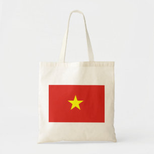 Vietnam flag tote bag
