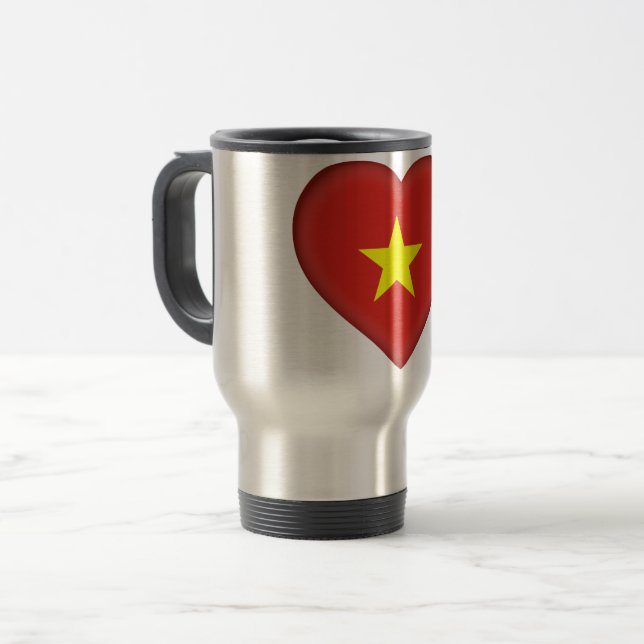 Vietnam flag travel mug (Front Left)