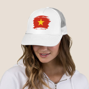 Vietnam flag trucker hat