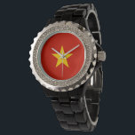 Vietnam flag watch<br><div class="desc">An ideal gift for all those who are patriotic of their country!</div>