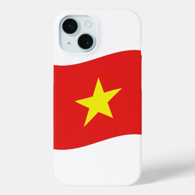 Vietnam Flag Wave Cover Skin Case (Back)