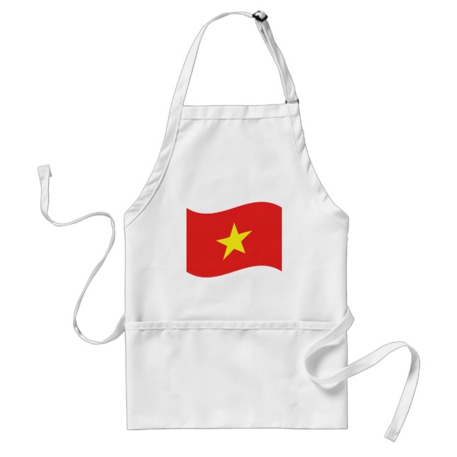 Vietnam Flag Wave Standard Apron (Front)