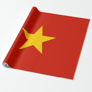 Vietnam flag wrapping paper