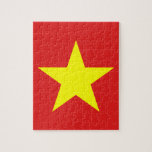 Vietnam Flag Yellow Star Puzzle<br><div class="desc">Vietnam Flag. Design on puzzle. Matching clothing, accessories, office products, home products and more... Don't forget the whole collection.</div>