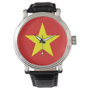 Vietnam Flag Yellow Star Watch