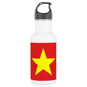 Vietnam Flag Yellow Star Water Bottle