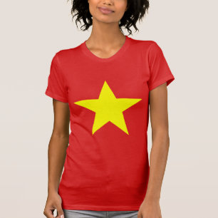 Vietnam Flag Yellow Star Women T-shirt