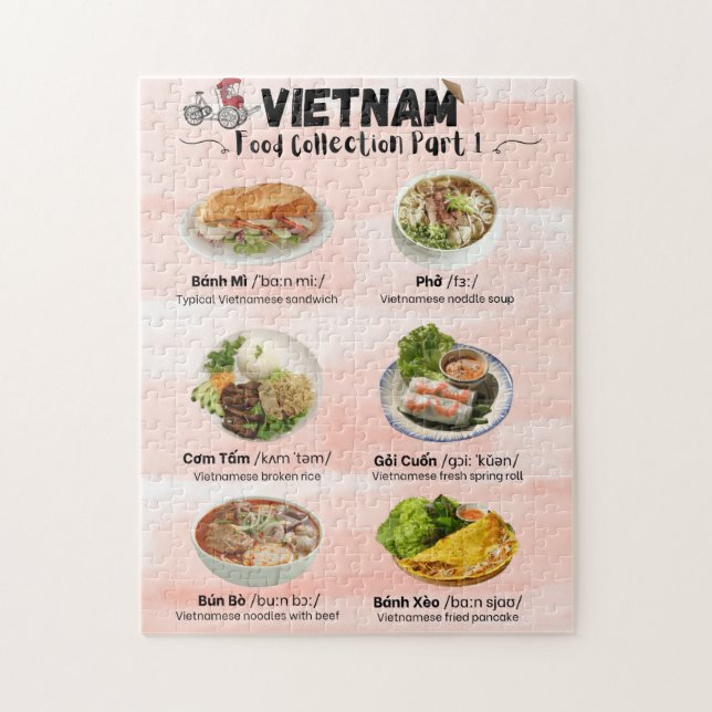 Vietnam Food Collection Puzzle (Vertical)