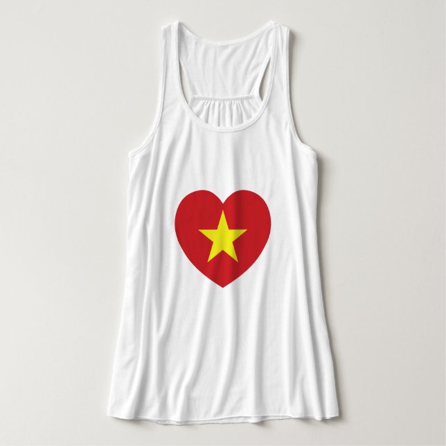 Vietnam Heart Flag Singlet (Design Front)