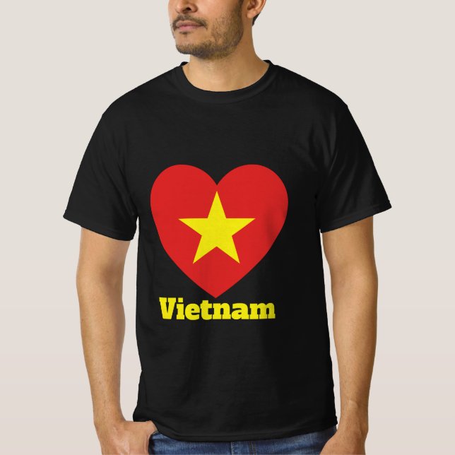 Vietnam Heart Flag T-Shirt (Front)
