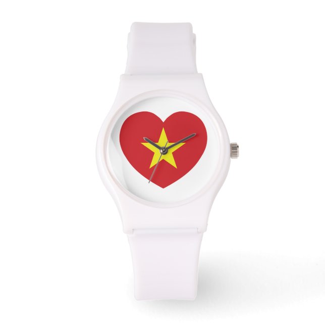 Vietnam Heart Flag Watch (Front)
