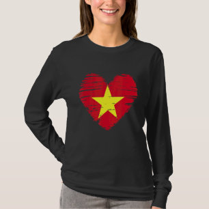 Vietnam Heart Vietnam Flag Vietnam Pride T-Shirt