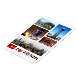 Vietnam - I Love - Magnet
