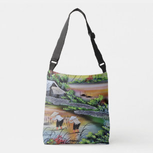 Vietnam Landscape Rice Fields  Crossbody Bag