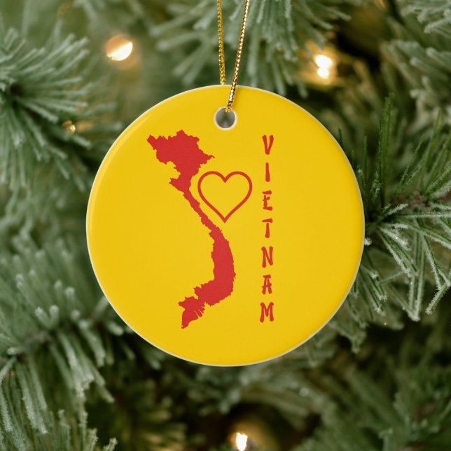 Vietnam Map Ceramic Tree Decoration (Tree)