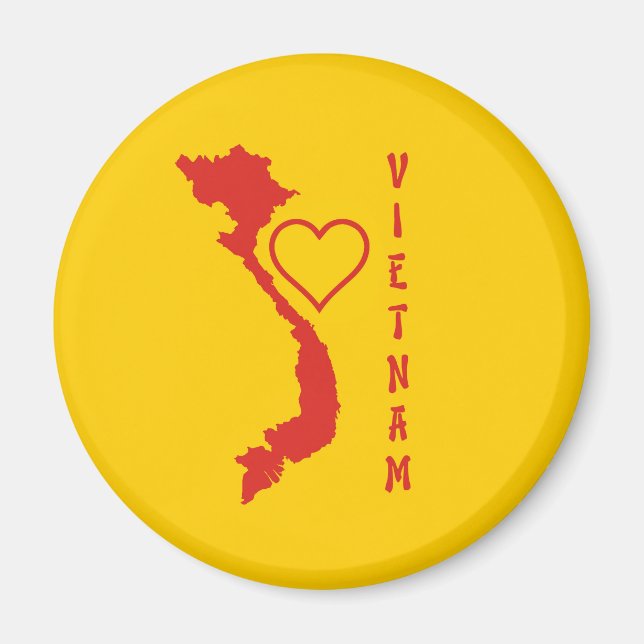 Vietnam Map Magnet (Front)