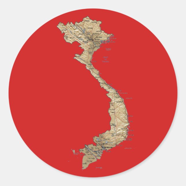 Vietnam Map Sticker (Front)