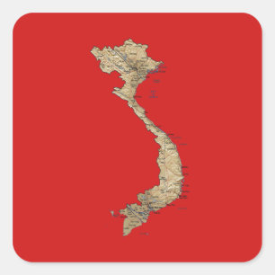 Vietnam Map Sticker