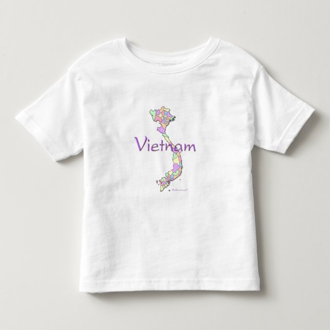 Vietnam Map Toddler T-Shirt (Front)