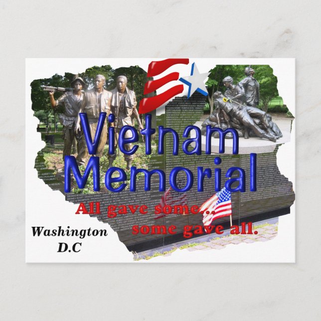Vietnam Memorial postcard (Front)