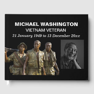  Vietnam Memorial Statue with Photo  Guest Book