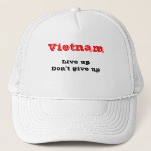 Vietnam motivational message trucker hats