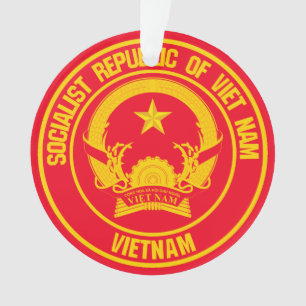 Vietnam Round Emblem Ornament