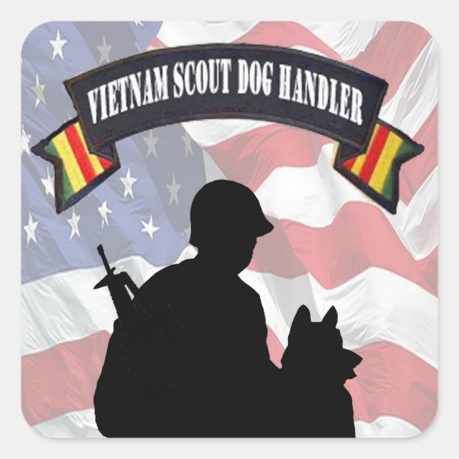 Vietnam Scout Dog Handler Stickers (Front)