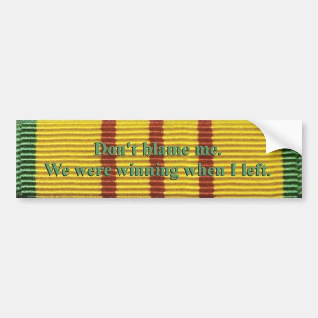 Vietnam service bumper sticker (Front)