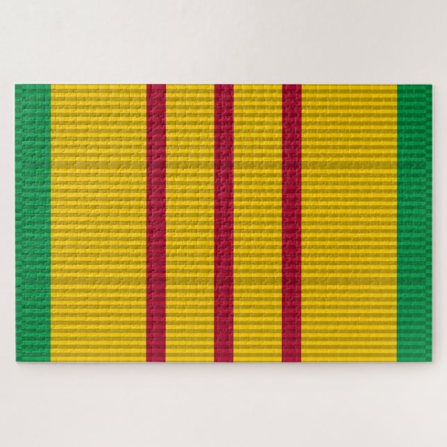 Vietnam Service Medal ribbon Jigsaw Puzzle (Horizontal)