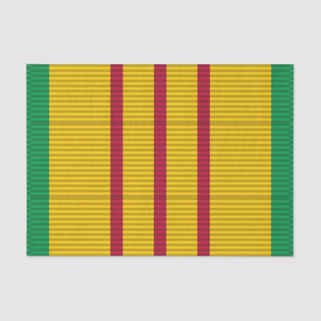 Vietnam Service Medal ribbon Tissue Paper (Front)