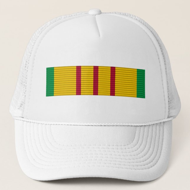 Vietnam Service Medal ribbon Trucker Hat (Front)