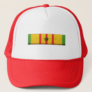 Vietnam Service Ribbon - 1 Star Mesh-Back Hat