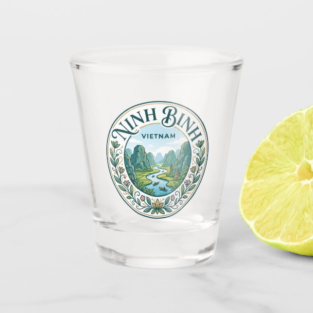 Vietnam Shot Glass (Front)