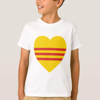 Vietnam (South) Flag Heart T-Shirt