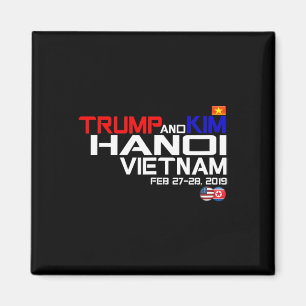 Vietnam Suummit Kim And Trump T Shirt  Magnet