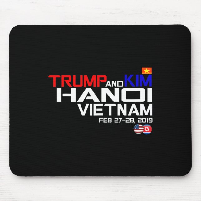 Vietnam Suummit Kim And Trump T Shirt  Mouse Pad (Front)