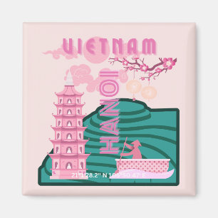 Vietnam Travel Art Magnet