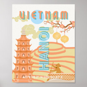 Vietnam Travel Art Poster